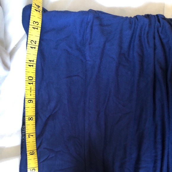 Bella Luxx blue ruched mini skirt sz Med EUC - Picture 7 of 8